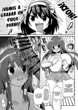 [Kiiu] AV o Toru Kyon to Mikuru | Kyon y Mikuru graban un video porno (Suzumiya Haruhi no Yuuutsu) [Spanish] [Genezzes]