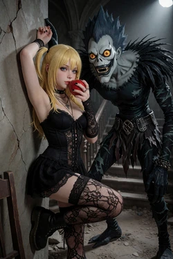 [SvirARTStudio] Misa Amane and Ryuk (DRAFT) [AI Generated]