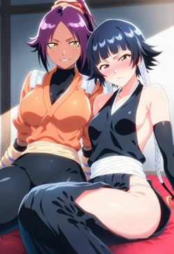[Corudozera] [130pics] Yoruichi Shihōin x SoiFon (四楓院夜一x砕蜂) / BLEACH (ブリーチ) [AI Generated]