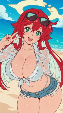 [Moonwool] | Commission | Jack-O' Valentine (Guilty Gear Strive) - Beach | 175 Images [AI Generated]