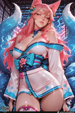 NaughtyPuff - Ahri - League of Legends – Nine Tails, No Brakes… (Patreon) (AI Generated)