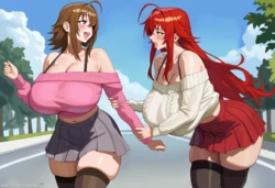 [Tamagochiiii] Rias & Venelana - Favourite Massage (AI Generated)