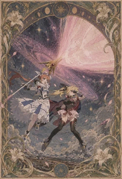 Ten Labs 【Magical Girl Lyrical Nanoha】 Day01 330p Night of the Bureau's Fall: The Feast of Training Awaiting the Mages of Silver & Flash [AI Generated]