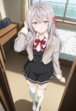 [Aku0v] Alisa Mikhailovna Kujou (Tokidoki Bosotto Russia-go de Dereru Tonari no Alya-san) [AI Generated]