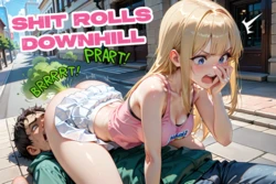 Shit Rolls Downhill - AnimeFetishFantasy [AI Generated]