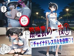 [着衣（下着＆コスプレ）有りは大正義] 路地裏の一夜 1 ♡チャイナドレス美女を強襲♡ [AI Generated]