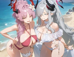 [Oishi Okaze] Blue archive - Satsuki&Makoto (139p) [AI Generated]