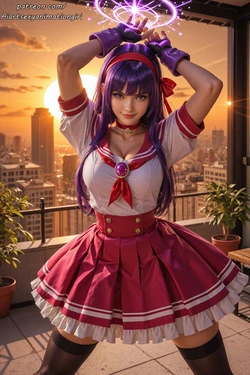 [Patreon] [AiASAG] [4K] 🎤 Athena Asamiya✨ - Preview [AI Generated]