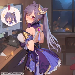 [WaifuLover] Keqing (Genshin Impact) [45 IMG] (Patreon) [AI Generated]