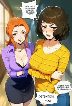 [TittyG-AI] Kashiwagi + Kawakami comic (Patreon) [AI Generated]