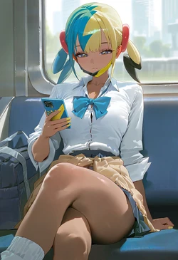 [aPaper/GirlieWaifu] 260929 [pokemon] canari GYARU TRAIN GLASSES FATMAN 204p (Patreon) [AI Generated]