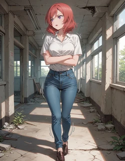 Nishikino Maki Sex in the ruins 西木野 真姫 廃墟でのセックス (sample) [AI Generated]