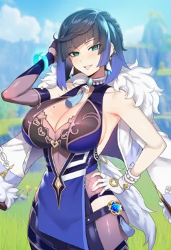 [FrogAI/Livefrog] YELAN X MITACHURL SET (Patreon) [AI Generated]