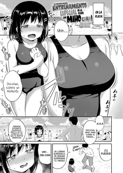[Hayake] Miho-chan to bīchi de tokkun! | ¡Entrenamiento especial en la playa con Miho-chan! (Imoutotachi no Oppai o Mite Shouki de Irareru Ani ga Iru Wakenai Daro! Iikagen ni Shiro!) [Spanish] [Traducciones Necesarias] [Digital]