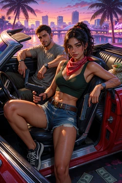 [SvirARTStudio] GTA 6 Lucia Caminos and Jason Duval 02 (DRAFT) [AI Generated]