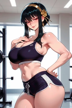 [wAIfu_art] Yor Forger (Gym) [AI Generated]