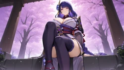 [Hentai BBC]Genshin Impact Raiden Shogun X hilichurl(Patreon)[AI Generated]