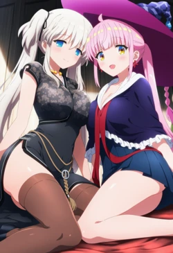 [Corudozera] [130pics] Nao Mariota Pryderi x Kotone Kazairo (ナオ・マリオッタ・プラデリx風色琴音) / Mabinogi x RPG Real Estate (マビノギxRPG不動産) [AI Generated]