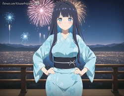 Koharu Fuyutsuki (冬月 小春) - Love Unseen Beneath the Clear Night Sky (透明な夜に駆ける君と、目に見えない恋をした。) SET1 DONE [AI Generated]