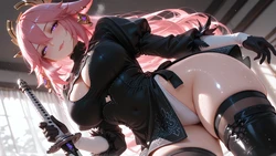 [AIArt GiWu] Yae Miko (2B Cosplay) - Genshin Impact [AI Generated]