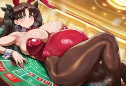 [PhantomTobi7] Rin Tohsaka (Bunnygirl) BBC [AI Generated]