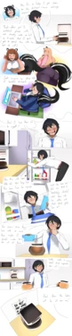 [Lazei] Skunk Girl Office Ladies Farting