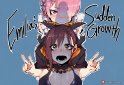 [Hoorpy] Ram x Shaula x Emilia's Sudden Growth [Futanari] [Group] [AI Generated]