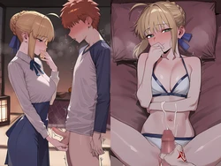 [SHIROICANDY] NTR, Fate セイバー (Saber) (フェイト／ステイナイト) (pixiv) [AI Generated]