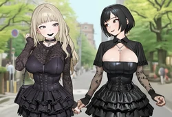 [yourojisan] Gothgirl [AI Generated]