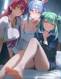 [Oishi Okaze] Hololive - Marine&Pekora&Rushia (121p) (Patreon) [AI Generated]