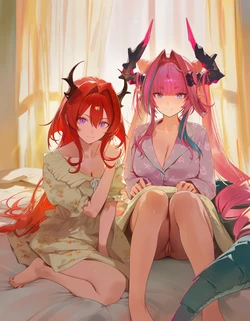 [Oishi Okaze] Arknights - Yvonne&Laevatain (102p) (Patreon) [AI Generated]