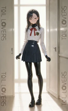［TAIL-LOVERS ］[AI Generated]ラバースーツを着た護謨学院生徒の放課後｜Latex Student