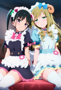 [Corudozera] [130pics] Yumechi x Kaoruko (ゆめちx薫子) / Akiba Maid War (アキバ冥途戦争) [AI Generated]