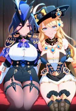 [Corudozera] [130pics] Clorinde x Navia (クロリンデxナヴィア) / Genshin Impact (原神) [AI Generated]