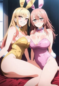 [Corudozera] [130pics] #5 Marin Kitagawa x Shinju Inui 3P FFM (喜多川海夢x乾心寿) / My Dress-Up Darling (その着せ替え人形は恋をする) [AI Generated]