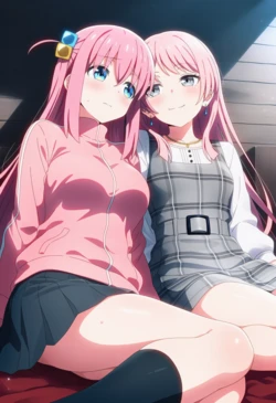 [Corudozera] [130pics] Hitori Gotoh x Chihaya Anon (後藤ひとりx千早愛音) / Bocchi the Rock! x BanG Dream! (ぼっち・ざ・ろっく！x BanG Dream!) [AI Generated]