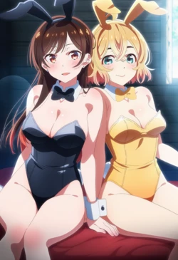 [Corudozera] [130pics] #3 Chizuru Mizuhara x Mami Nanami - FFM 3P (水原千鶴x七海麻美) / Rent-A-Girlfriend (彼女、お借りします) [AI Generated]