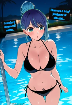 Akane at the club [Kokujingasuki] [AI Generated]