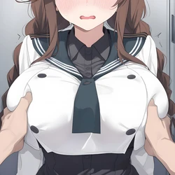 (Bluebird) Noshiro changing room [AI Generated]