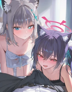 [Oishi Okaze] BA - Shiroko & Serika (Patreon) [AI Generated]