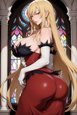 [Revi AI ART] 🧛‍♀️ Kiss-shot Acerola-orion Heart-under-blade - Monogatari (Patreon) [AI Generated]