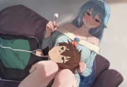 [Lumi/Lumi25] aqua x kazuma [AI Generated]