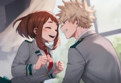 [Lumi/Lumi25] uraraka x bakugou [AI Generated]
