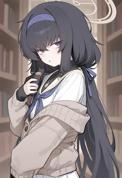 [Kumonogatari] Ui Book Buddy (Blue Archive) [AI Generated]