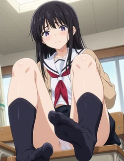 [アトリエくろてふ👣] footjob 旧作 Naoka Ueno (Koe no Katachi / A Silent Voice) [183P] [AI Generated]