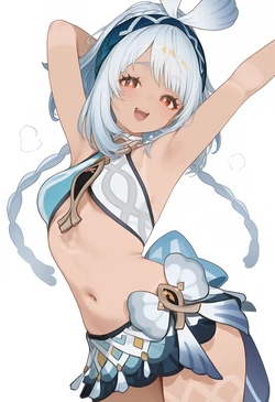 [Kumonogatari] Mualani (Genshin Impact) [AI Generated]