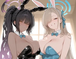[Kumonogatari] Bunny Overload (Blue Archive) (Patreon) [AI Generated]