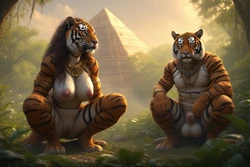 White-horse-2025 Tiger Furry-003 [AI Generated]