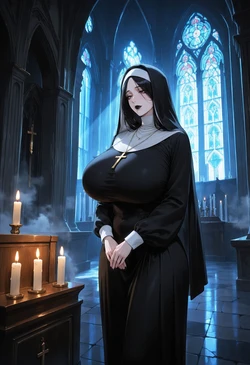 [LewdCreations] Unohana Retsu Goth Nun (2026-10-08) [AI Generated]