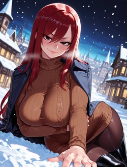 soitu Erza Scarlet (Mini-Dress) ❤️‍🔥Fairy Tail [AI Generated]